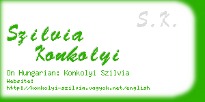 szilvia konkolyi business card